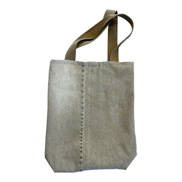 Custom Reversible Levi’s & Western Shirt Large Tote Bag, Red tab, Pearl Snaps - Picture 6 of 9